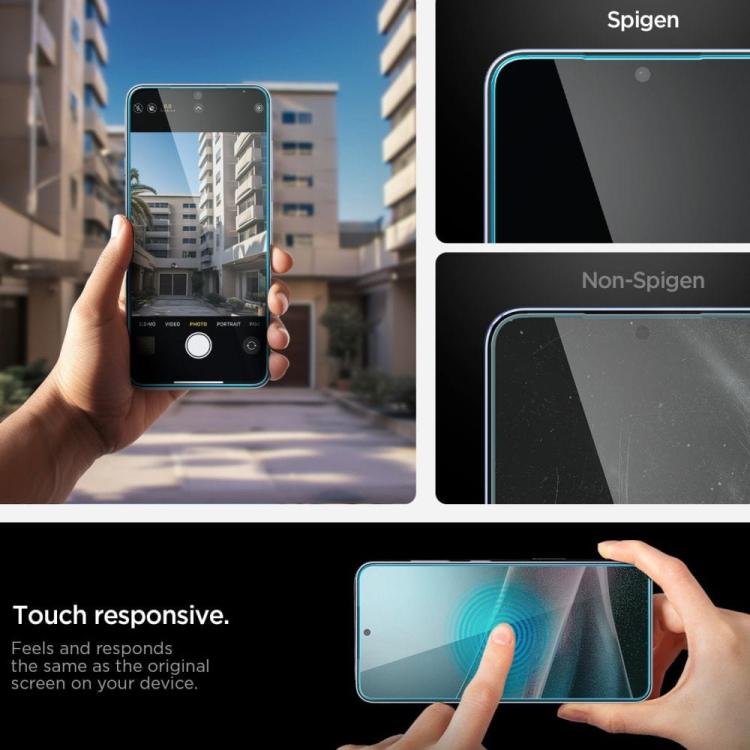 SZKŁO HARTOWANE SPIGEN GLAS.TR ”EZ FIT PRO” GALAXY S25 EDGE CLEAR