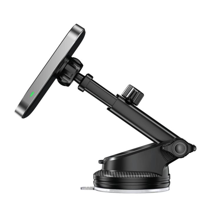 TECH-PROTECT MM15W-V9 MAGNETIC MAGSAFE DASHBOARD & VENT CAR MOUNT WIRELESS CHARGER 15W BLACK