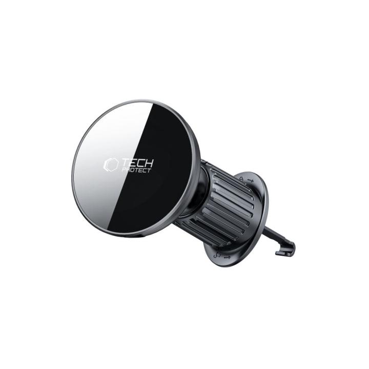 TECH-PROTECT MM15W-V10 MAGNETIC MAGSAFE DASHBOARD & VENT CAR MOUNT WIRELESS CHARGER 15W BLACK
