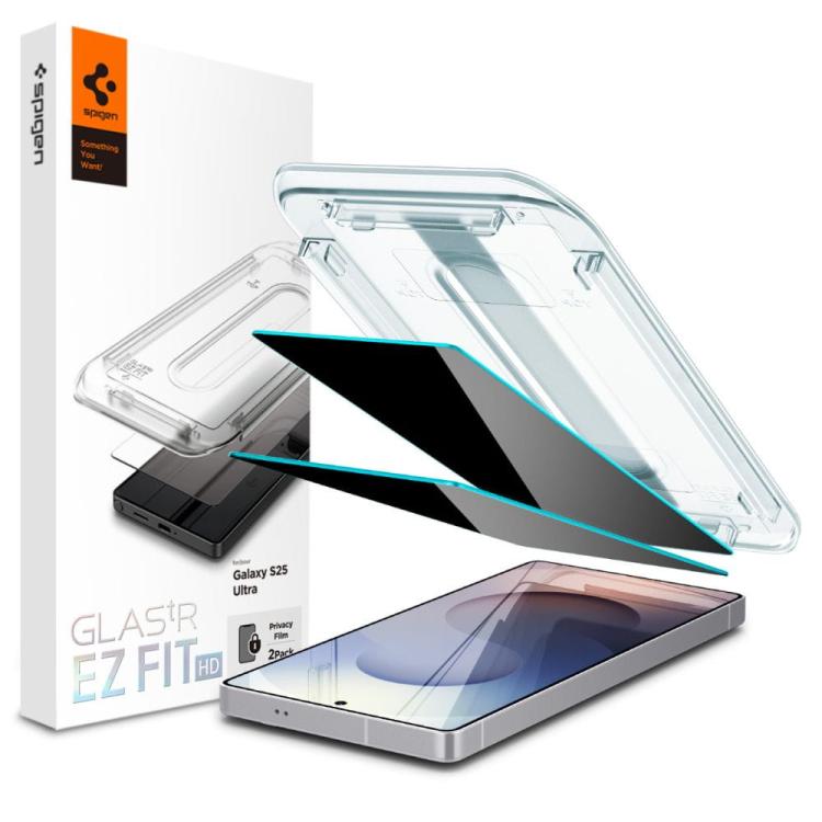 SZKŁO PRYWATYZUJĄCE SPIGEN GLAS.TR ”EZ FIT” HD 2-PACK GALAXY S25 ULTRA PRIVACY