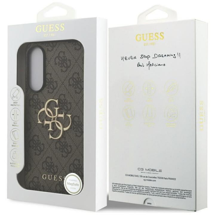 GUESS futerał do SAMSUNG S25 Edge GUHCS25E4GMGBR (4G PU Big Logo) brązowy