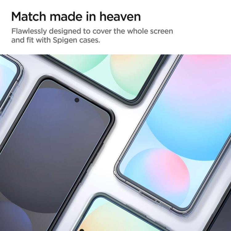 SZKŁO HARTOWANE SPIGEN GLAS.TR ”EZ FIT” 2-PACK GALAXY A56 5G / S24 FE CLEAR