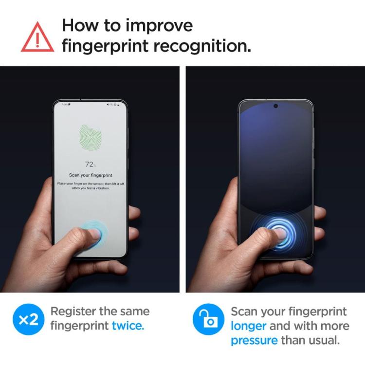 SZKŁO HARTOWANE SPIGEN GLAS.TR ”EZ FIT” 2-PACK GALAXY A56 5G / S24 FE CLEAR