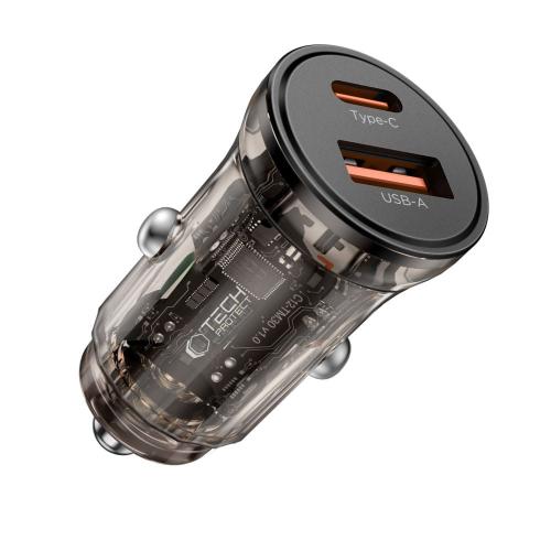 TECH-PROTECT CC01 2-PORT CAR CHARGER PD 45W / QC3.0 BLACK