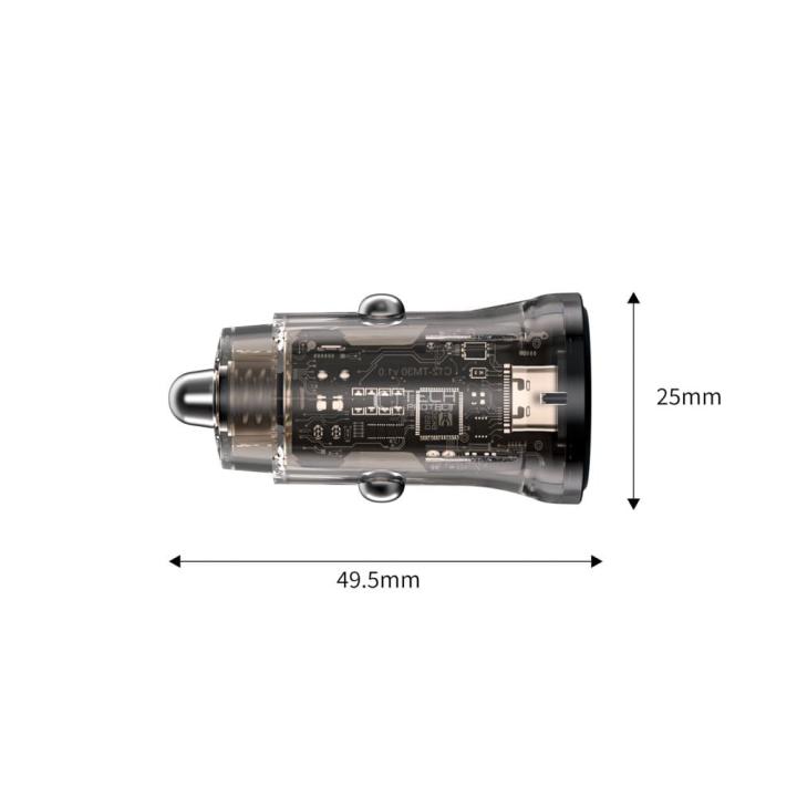 TECH-PROTECT CC01 2-PORT CAR CHARGER PD 45W / QC3.0 BLACK