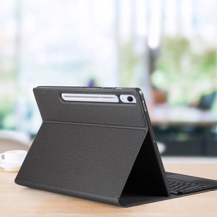 DUX DUCIS etui TK składane z klawiaturą bezprzewodową do SAMSUNG Tab S10 FE Plus czarne