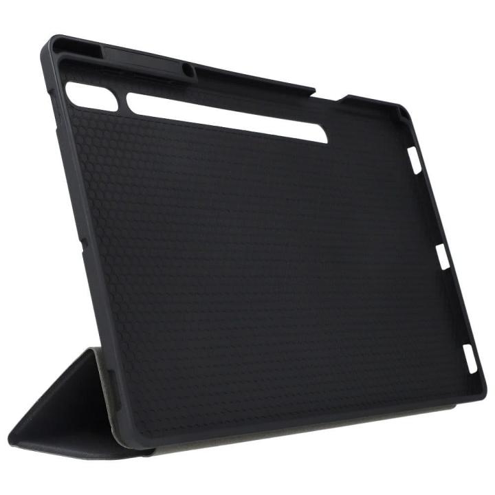 DUX DUCIS etui DOMO składane z miejscem na rysik do SAMSUNG Tab S8 Plus (X800/X806)/S7FE(T730/T736B)/S7 Plus (T970/T976B) czarne