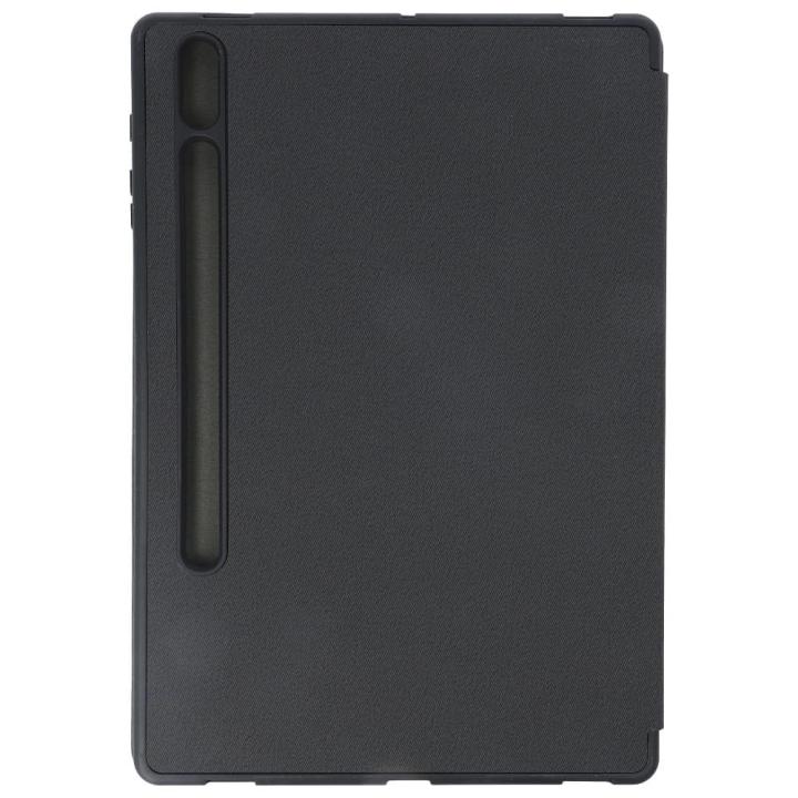 DUX DUCIS etui DOMO składane z miejscem na rysik do SAMSUNG Tab S8 Plus (X800/X806)/S7FE(T730/T736B)/S7 Plus (T970/T976B) czarne