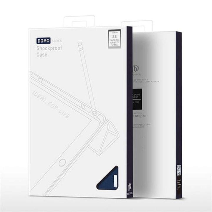 DUX DUCIS etui DOMO składane z miejscem na rysik do SAMSUNG Tab S8 Plus (X800/X806)/S7FE(T730/T736B)/S7 Plus (T970/T976B) czarne