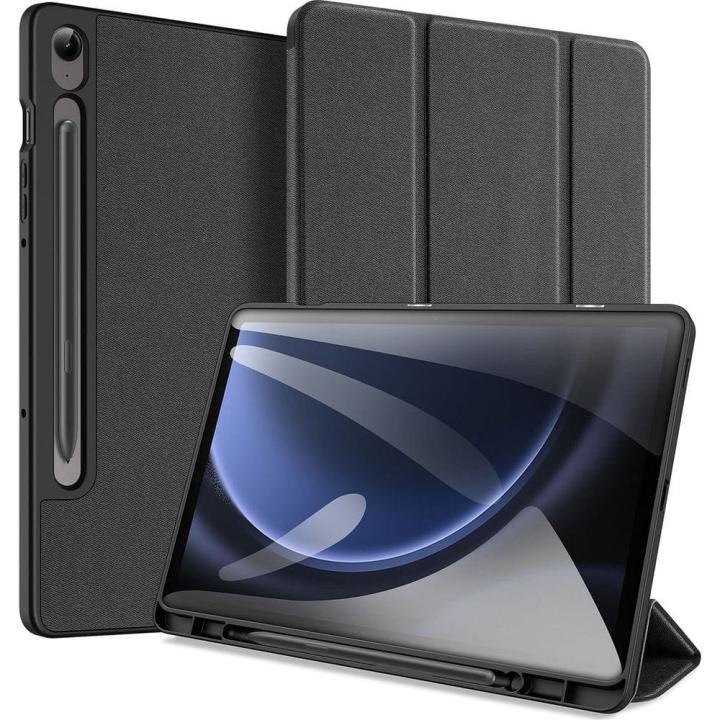 DUX DUCIS etui DOMO składane z miejscem na rysik do SAMSUNG Tab S9 FE/S10 FE czarne