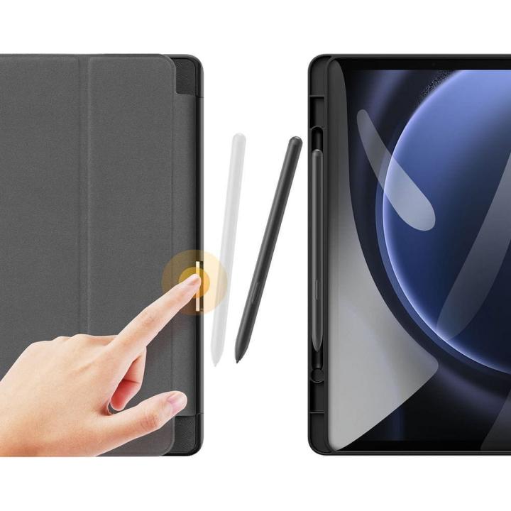 DUX DUCIS etui DOMO składane z miejscem na rysik do SAMSUNG Tab S9 FE/S10 FE czarne