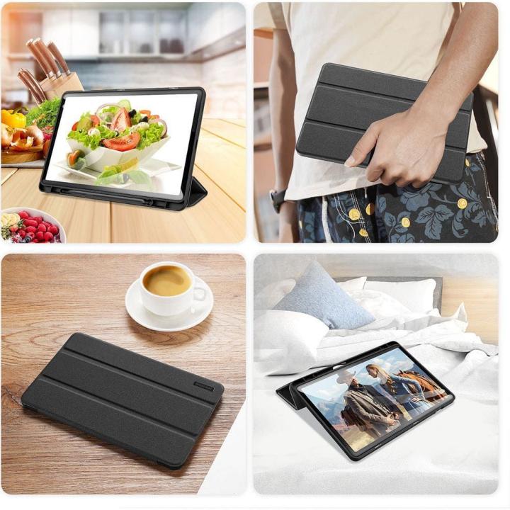DUX DUCIS etui DOMO składane z miejscem na rysik do SAMSUNG Tab S9 FE/S10 FE czarne