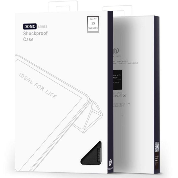 DUX DUCIS etui DOMO składane z miejscem na rysik do SAMSUNG Tab S9 FE/S10 FE czarne