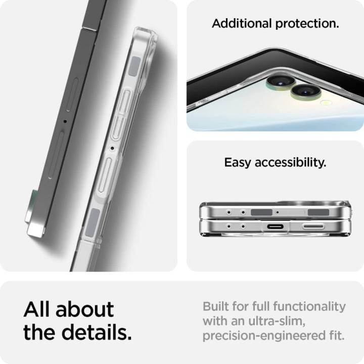 SPIGEN AIRSKIN MAG MAGSAFE GALAXY Z FLIP 7 CRYSTAL CLEAR/WHITE