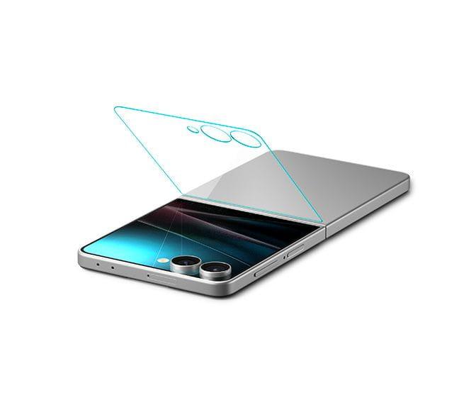 SZKŁO HARTOWANE SPIGEN GLAS.TR ”EZ FIT” HD 2-PACK GALAXY Z FLIP 7 CLEAR