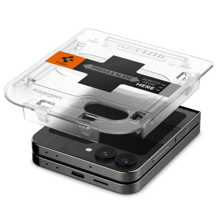 SZKŁO HARTOWANE SPIGEN GLAS.TR ”EZ FIT” 2-PACK GALAXY Z FLIP 6 / 7 FE CLEAR