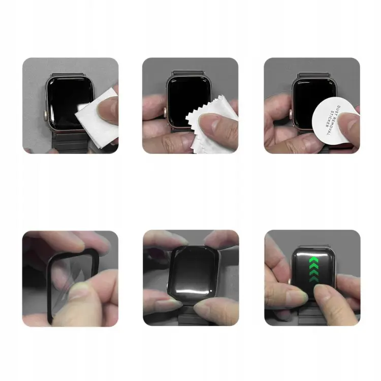 SZKŁO HYBRYDOWE TECH-PROTECT GLASS FLEX+ 2-PACK APPLE WATCH 10 (42 MM) BLACK