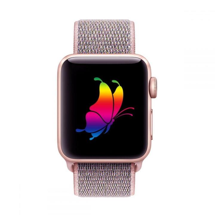 TECH-PROTECT NYLON APPLE WATCH 6 / 7 / 8 / 9 / 10 / SE (40 / 41 / 42 MM) PINK SAND