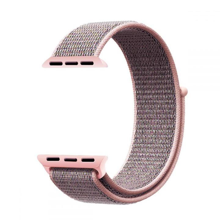 TECH-PROTECT NYLON APPLE WATCH 6 / 7 / 8 / 9 / 10 / SE (40 / 41 / 42 MM) PINK SAND