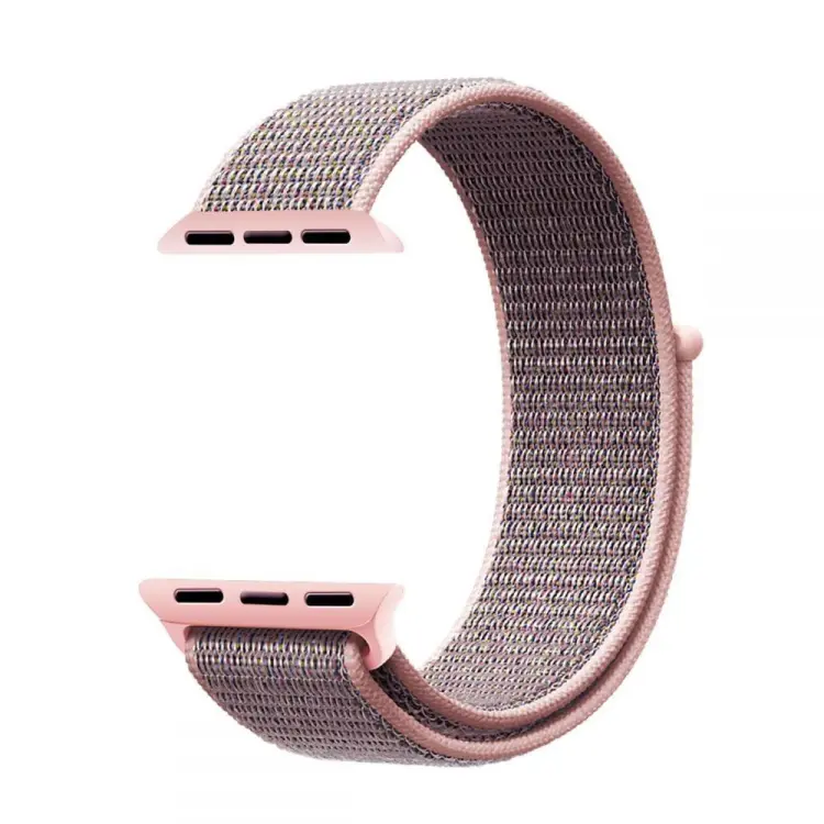 TECH-PROTECT NYLON APPLE WATCH 6 / 7 / 8 / 9 / 10 / SE (40 / 41 / 42 MM) PINK SAND