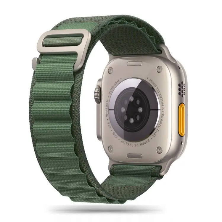 TECH-PROTECT NYLON PRO APPLE WATCH 6 / 7 / 8 / 9 / 10 / SE / ULTRA 1 / 2 (44 / 45 / 46 / 49 MM) MILITARY GREEN