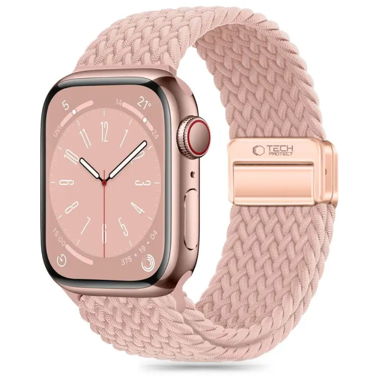 TECH-PROTECT NYLONMAG APPLE WATCH 6 / 7 / 8 / 9 / 10 / SE / ULTRA 1 / 2 (44 / 45 / 46 / 49 MM) DUSTY ROSE