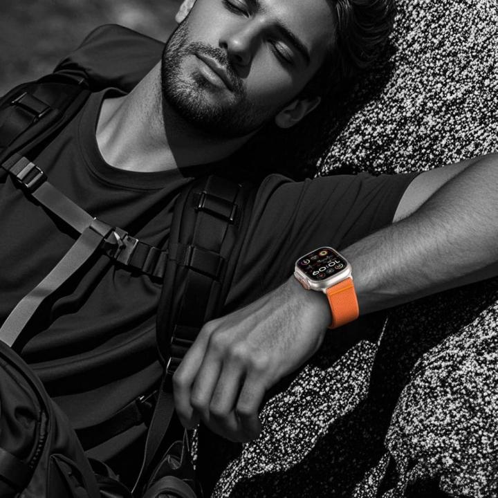 TECH-PROTECT NYLON SLIP APPLE WATCH 6 / 7 / 8 / 9 / 10 / SE / ULTRA 1 / 2 (44 / 45 / 46 / 49 MM) ORANGE