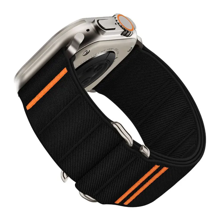TECH-PROTECT NYLON SLIP APPLE WATCH 6 / 7 / 8 / 9 / 10 / SE / ULTRA 1 / 2 (44 / 45 / 46 / 49 MM) BLACK