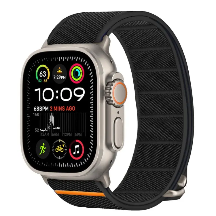 TECH-PROTECT NYLON SLIP APPLE WATCH 6 / 7 / 8 / 9 / 10 / SE / ULTRA 1 / 2 (44 / 45 / 46 / 49 MM) BLACK