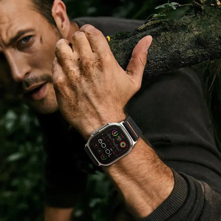 TECH-PROTECT NYLON SLIP APPLE WATCH 6 / 7 / 8 / 9 / 10 / SE / ULTRA 1 / 2 (44 / 45 / 46 / 49 MM) BLACK