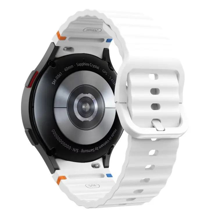 TECH-PROTECT SILICONE SPORT SAMSUNG GALAXY WATCH 4 / 5 / 5 PRO / 6 / 7 / FE WHITE