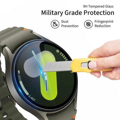 SZKŁO HARTOWANE TECH-PROTECT GLASS FIT+ 2-PACK SAMSUNG GALAXY WATCH 8 (44 MM) CLEAR