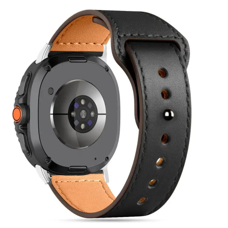 TECH-PROTECT LEATHERFIT SAMSUNG GALAXY WATCH 8 / CLASSIC (40 / 44 / 46 MM) BLACK