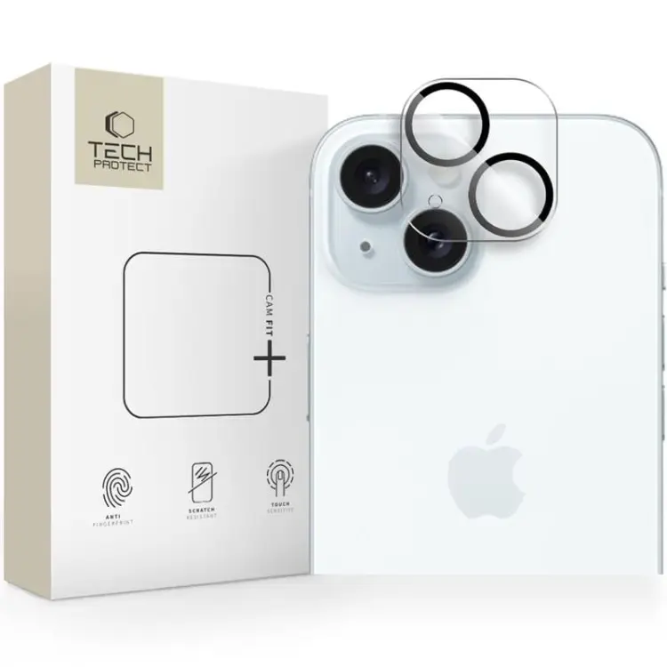 OSŁONA APARATU TECH-PROTECT CAM FIT+ IPHONE 14 / 14 PLUS / 15 / 15 PLUS CLEAR