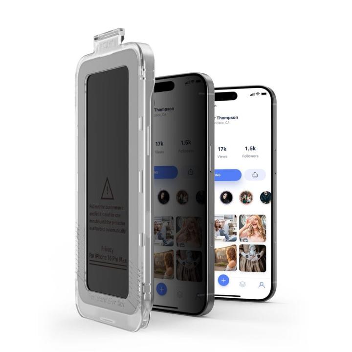 SZKŁO PRYWATYZUJĄCE TECH-PROTECT QUICK SET SPY+ 2-PACK IPHONE 15 / 16 PRIVACY