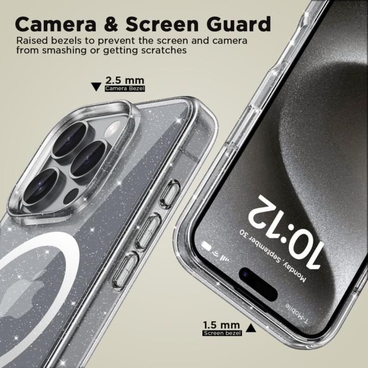 TECH-PROTECT FLEXAIR HYBRID MAGSAFE IPHONE 16 PRO GLITTER