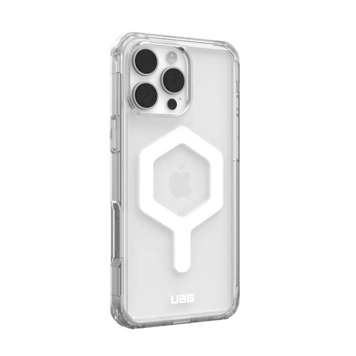 UAG Urban Armor Gear futerał PLYO kompatybilny z MagSafe oraz Magnetic Ring Stand do IPHONE 16 Pro Max ice-white / titanium