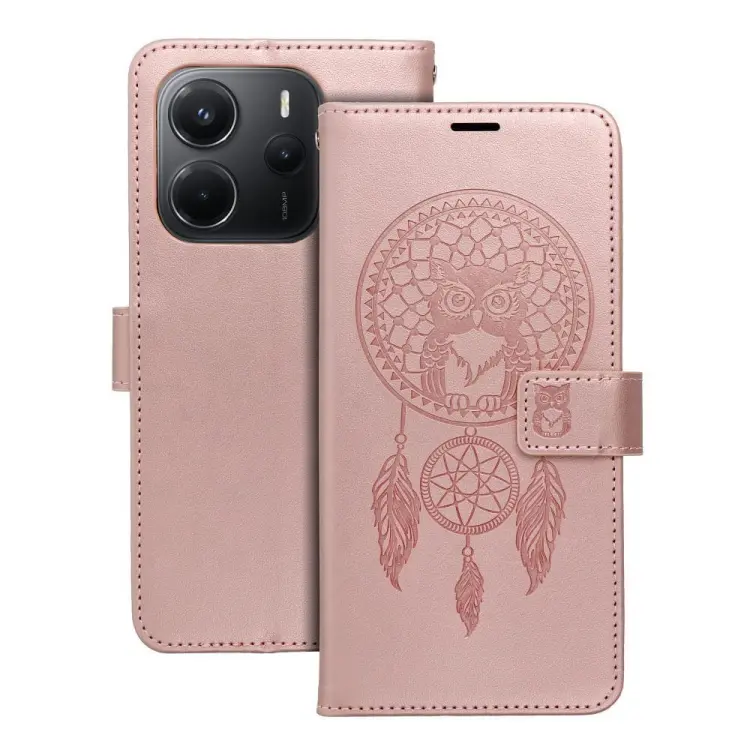 Kabura MEZZO Book do SAMSUNG A56 5G łapacz snów złoty róż