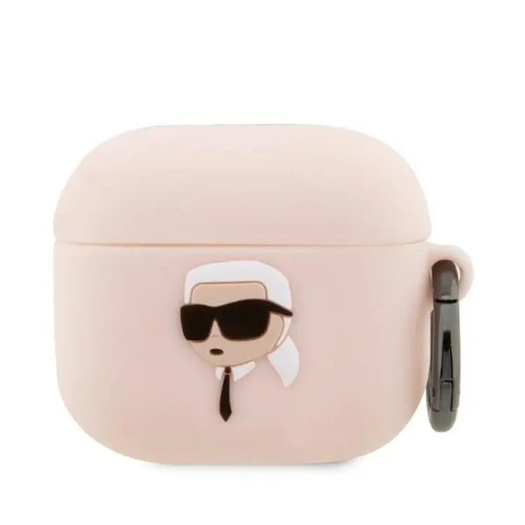 KARL LAGERFELD futerał do APPLE Airpods Pro KLAPRUNIKP (3D Sil NFT Karl) różowy