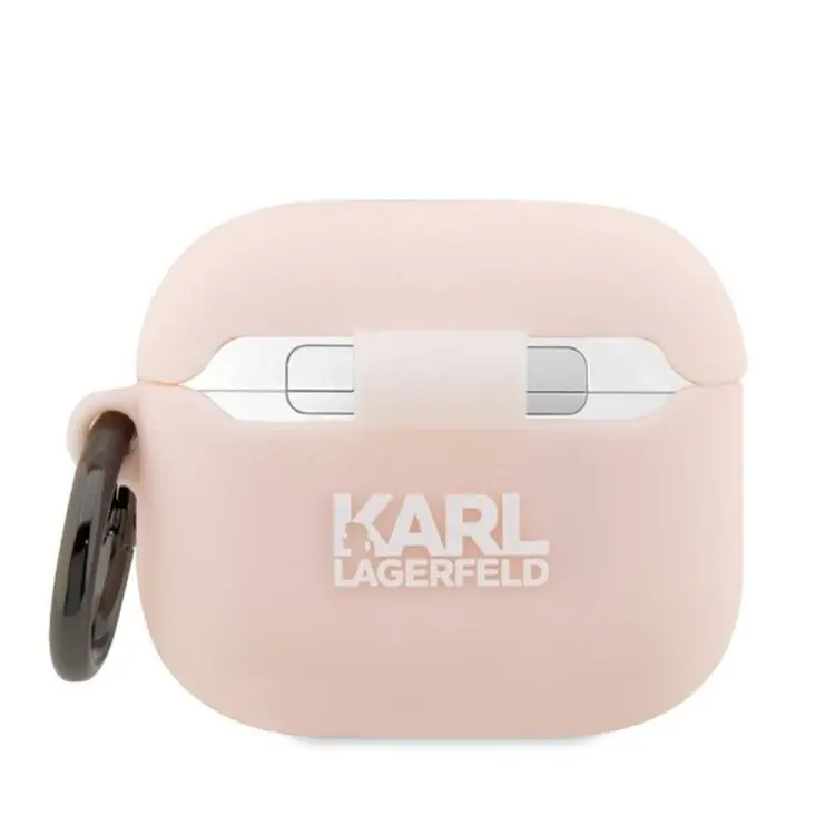 KARL LAGERFELD futerał do APPLE Airpods Pro KLAPRUNIKP (3D Sil NFT Karl) różowy