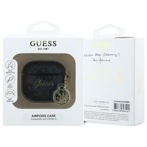 GUESS futerał do APPLE AirPods 4 GUA4G4GSMK (PU 4G W / Charm) czarny