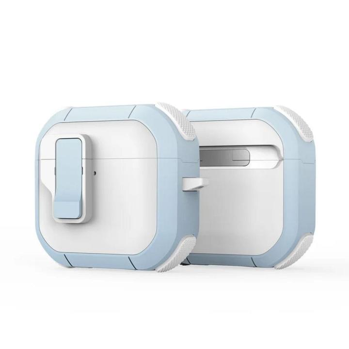 DUX DUCIS futerał PECP ochronny TPU+PC na AirPods 4 biało niebieski