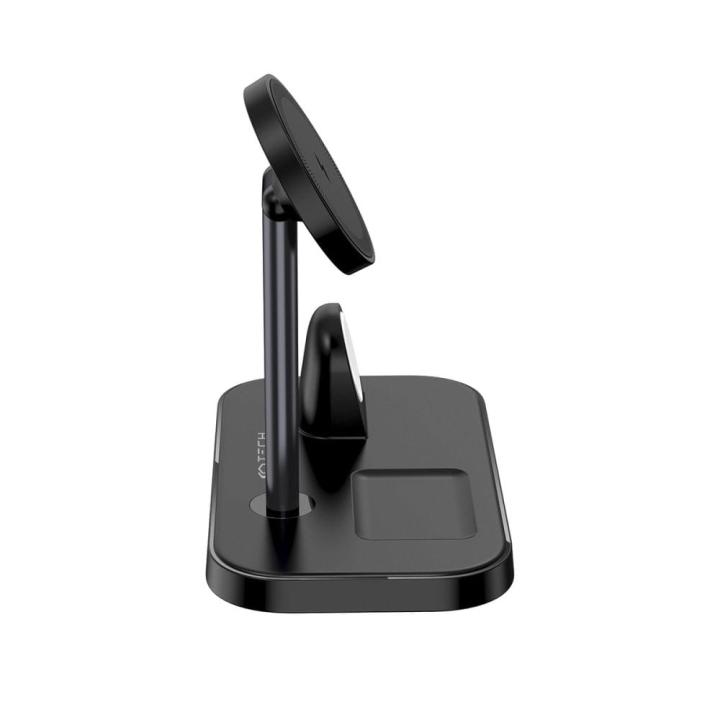 TECH-PROTECT QI15W-A22 3IN1 MAGNETIC MAGSAFE WIRELESS CHARGER BLACK