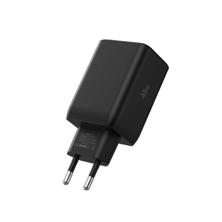 TECH-PROTECT NC45W-GAN 2-PORT NETWORK CHARGER PD 45W BLACK