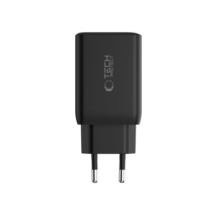 TECH-PROTECT NC45W-GAN 2-PORT NETWORK CHARGER PD 45W BLACK