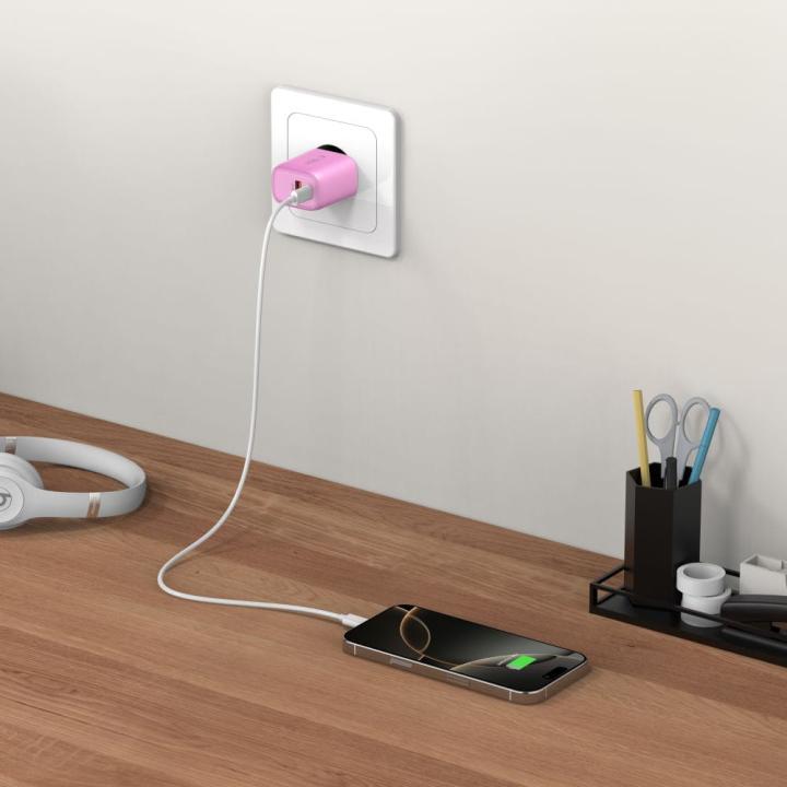 TECH-PROTECT NCA30 2-PORT NETWORK CHARGER PD 30W / QC3.0 BABY PINK
