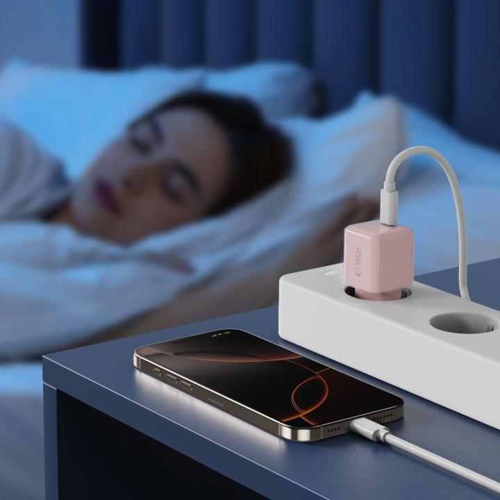 TECH-PROTECT NCM25 1-PORT NETWORK CHARGER PD 25W BABY PINK