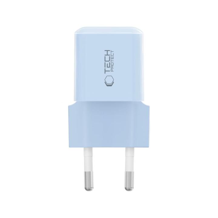 TECH-PROTECT NCM25 1-PORT NETWORK CHARGER PD 25W BABY BLUE