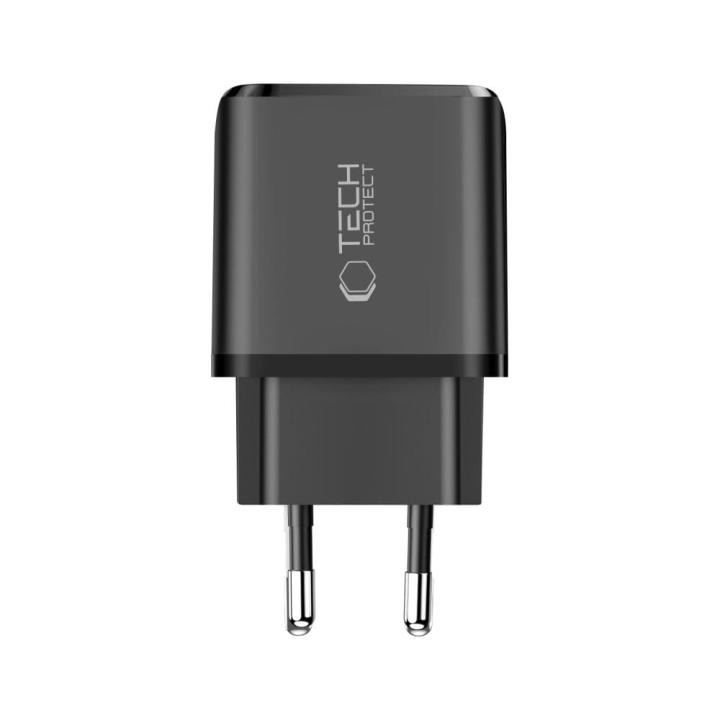 TECH-PROTECT NCA30 2-PORT NETWORK CHARGER PD 30W / QC3.0 BLACK