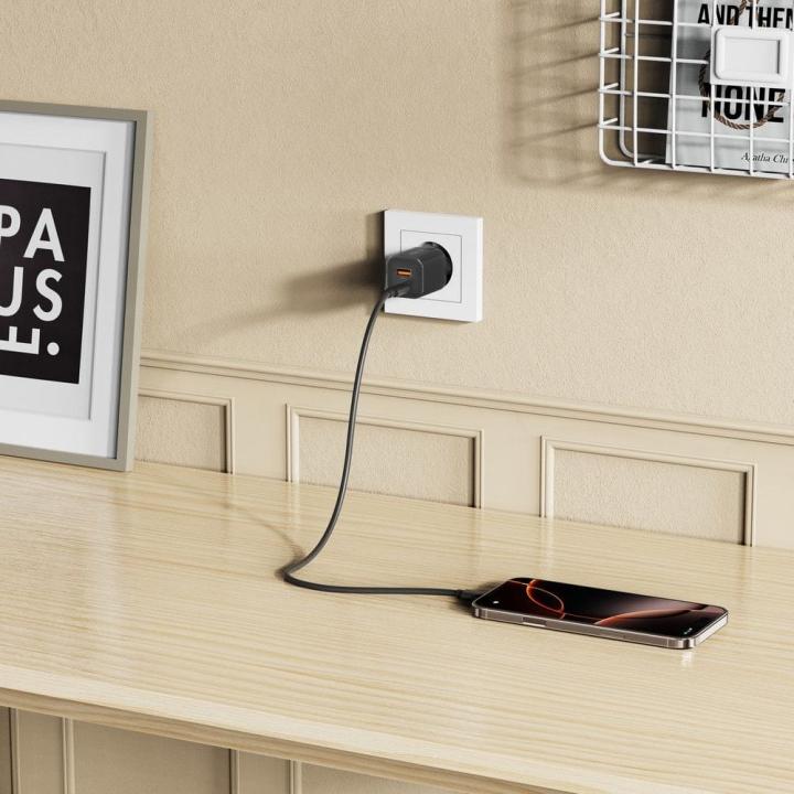 TECH-PROTECT NCM33 2-PORT NETWORK CHARGER PD 33W / QC3.0 BLACK